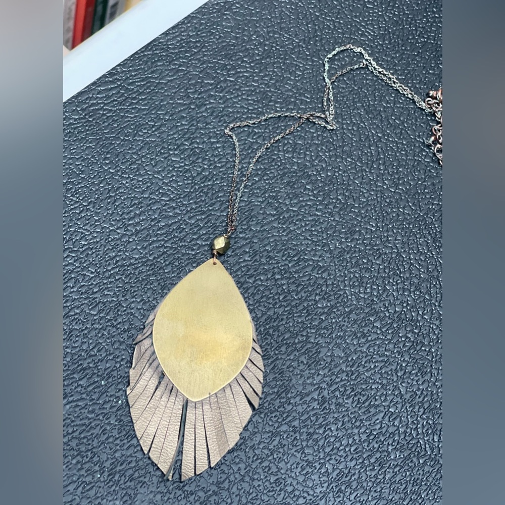 Noonday Collection Feather Necklace